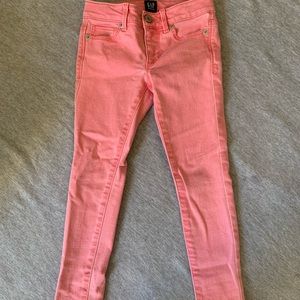 Gap Girls Size 5 Superskinny Coral jeans